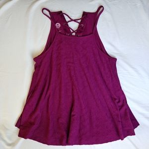 SO Lace Up Tank Top Juniors M